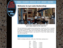 Tablet Screenshot of lyn-lakebarbershop.com